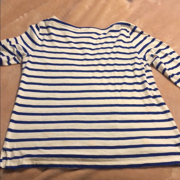 J. Crew 🍍 Cotton Boatneck 3/4 sleeve top - Picture 8 of 8